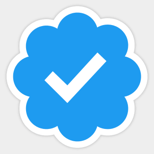 Twitter Verified Blue Check Mark Sticker